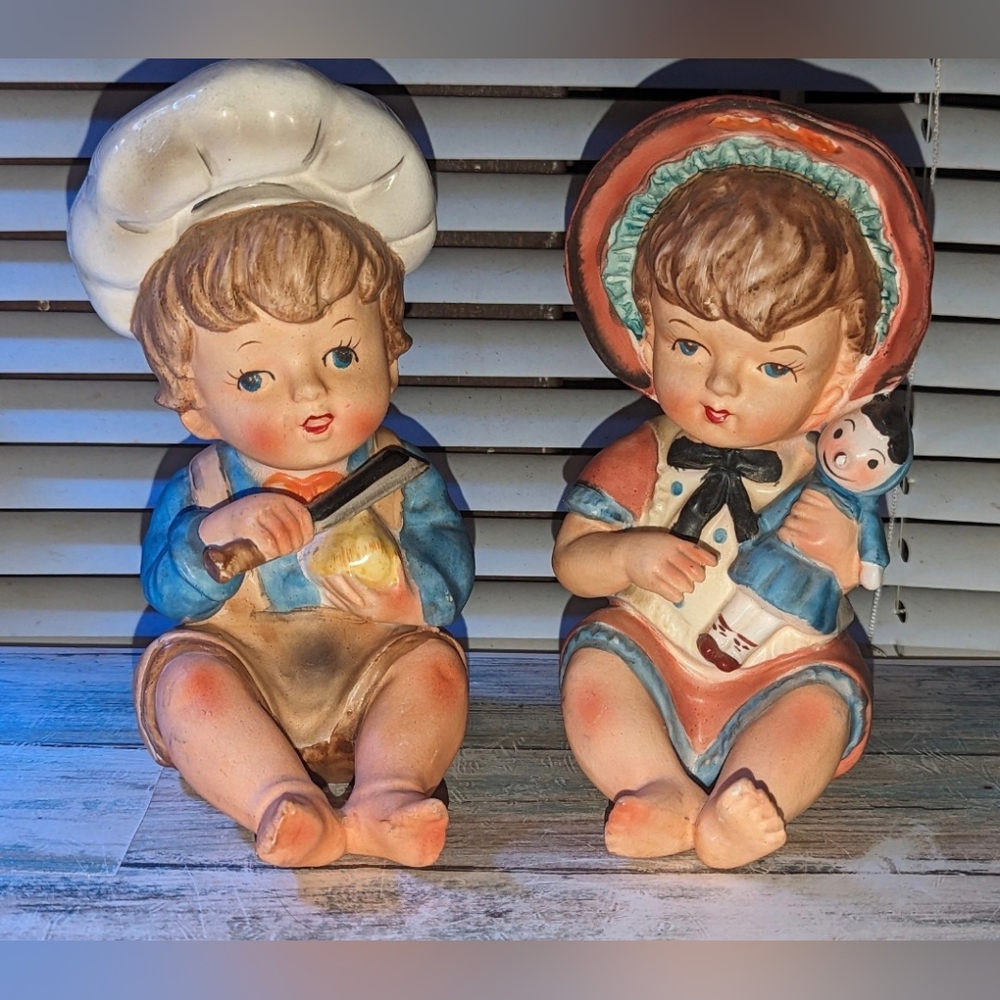 Set of Vintage Piano Babies